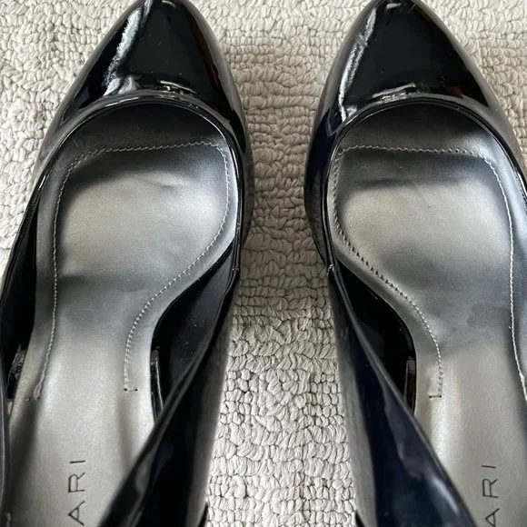 Tahari Women's Platform Black Patent Leather Stiletto Heels - Size 9.5 - Picture 3 of 7
